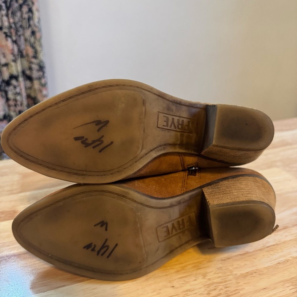 Frye Tan Suede‎ Ankle Booties - Picture 8 of 10